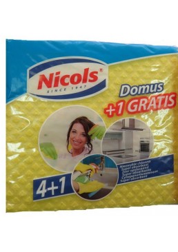 Салфетки целлюлозные Nicols Domus влаговпитывающие, 5 шт